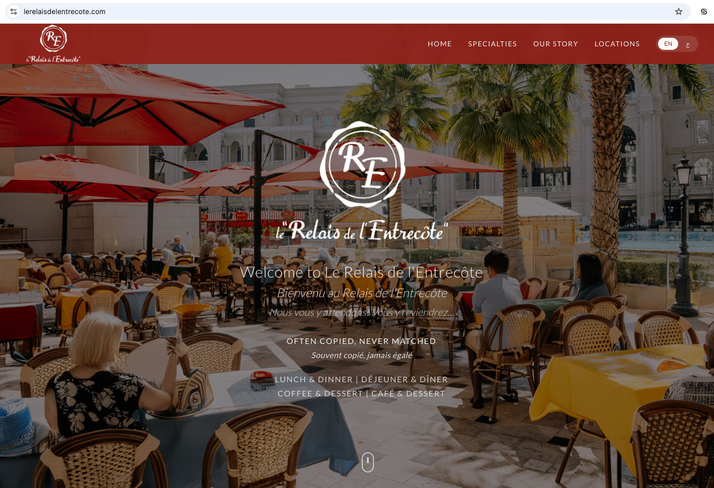 LE RELAIS DE L'ENTRECÔTE — case study